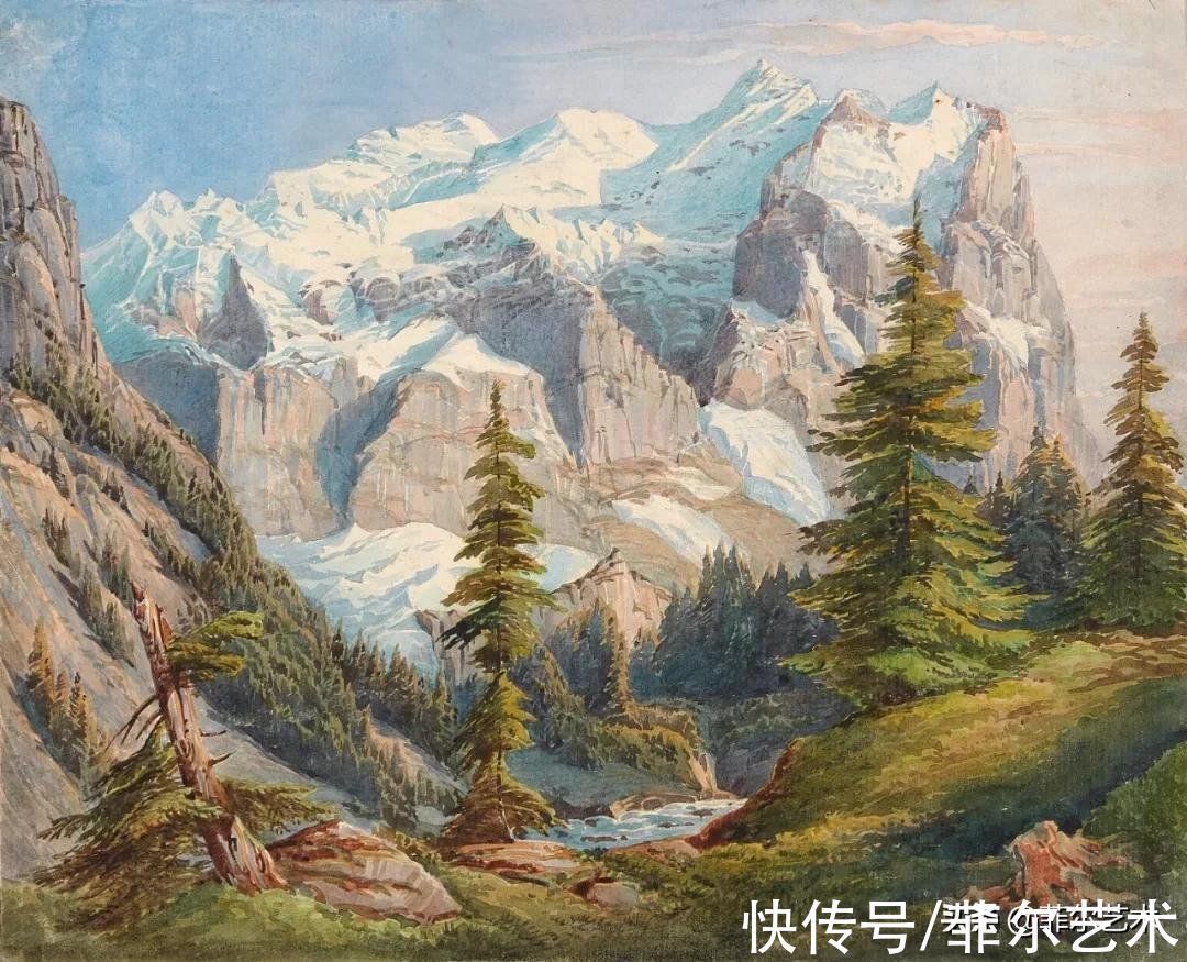 艺术家$高山风景~奥地利艺术家安东·希弗风景油画(高清)作品欣赏