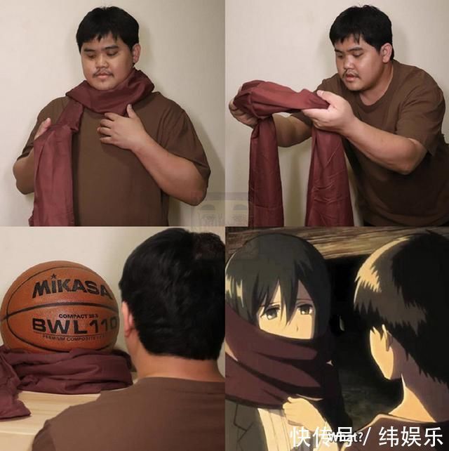 番茄酱|泰国小哥低成本cos,教你用一袋番茄酱cos艾伦,泡泡糖变战锤巨人