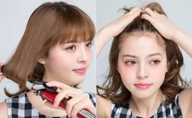 丸子头不是长发专属，短发版丸子头清爽甜美、元气满满！