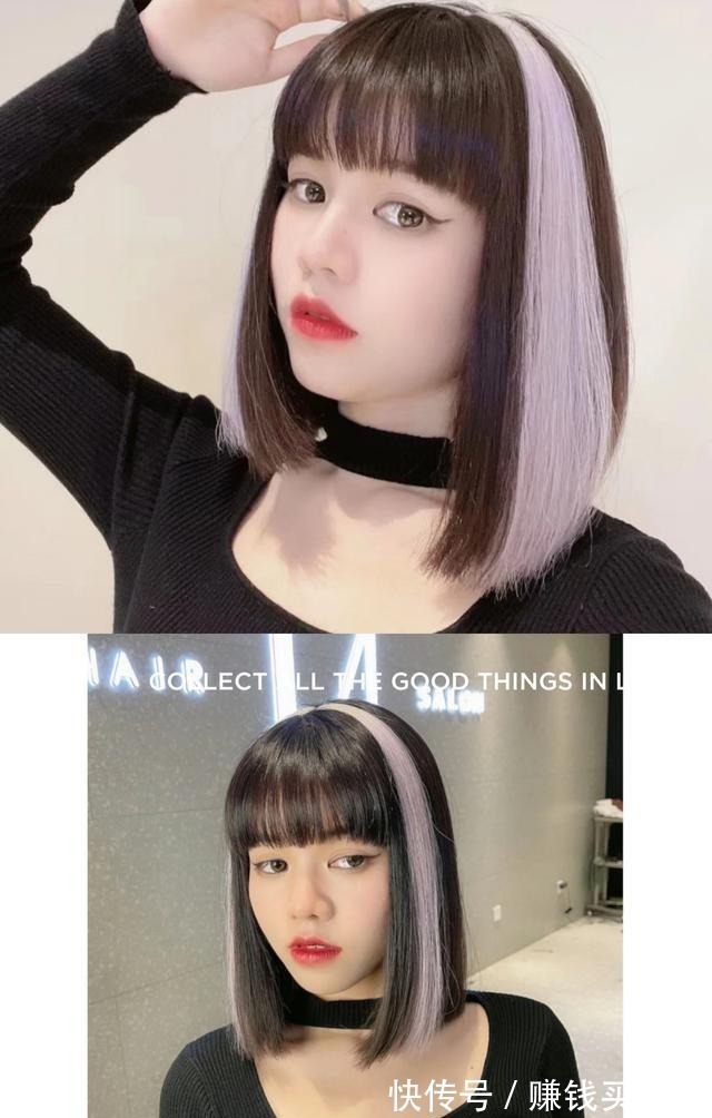 搭配 2021新火了一种“发带染”,过完年新发型有得造了,潮酷变身