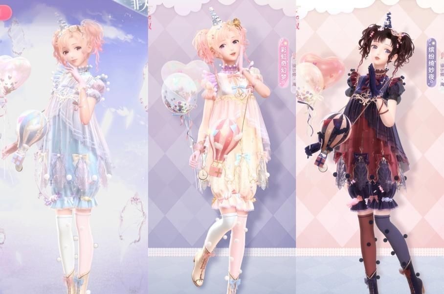 重构|闪耀暖暖:婚纱套被叠纸洗褪色了?重构配色敷衍,这颜色有毒