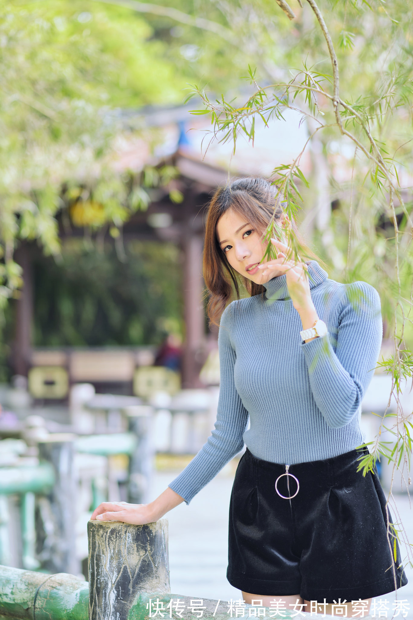 mm们|极简针织衫+短裤，尽显女性知性优雅的华丽姿态