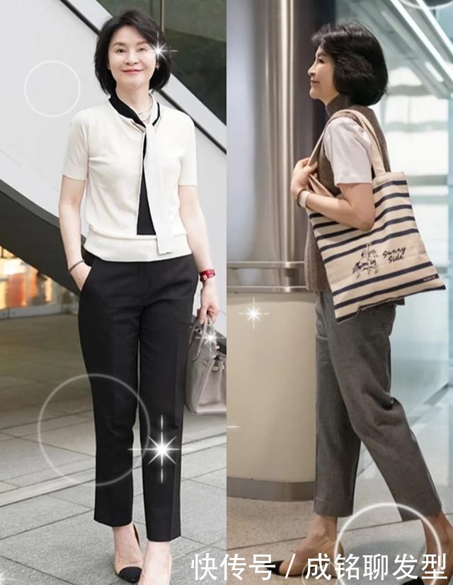 白色衬衫|50岁女人的精致穿搭,端庄大气又显气质,时尚减龄又不失女人味