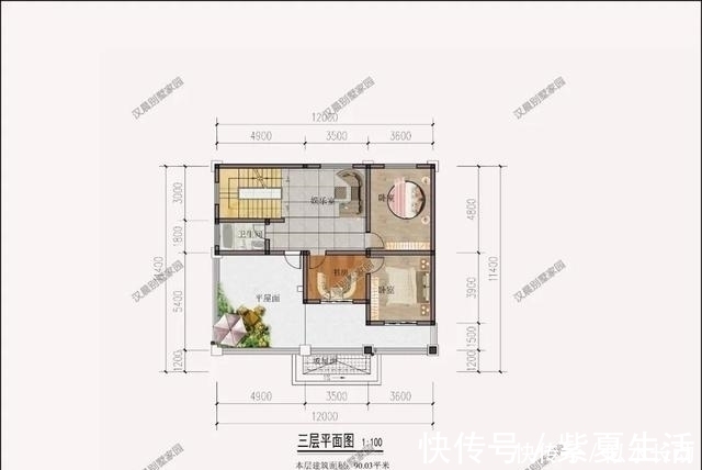 卫生间|145平带独立厨房,新农村新中式三层自建房带车库这样设计