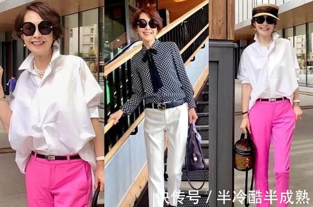 搭配 50、60岁别穿“奶奶装”，学这两位中年时尚博主的穿搭，减龄高级！