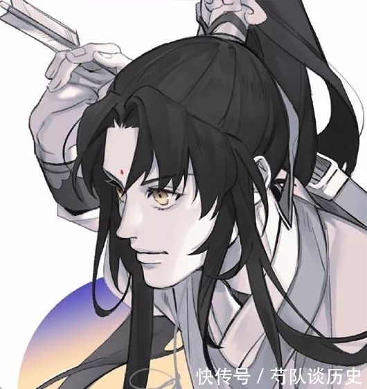 画师!魔道祖师:韩国画师笔下的众人,景仪是个小可爱,瑶妹今天二米七
