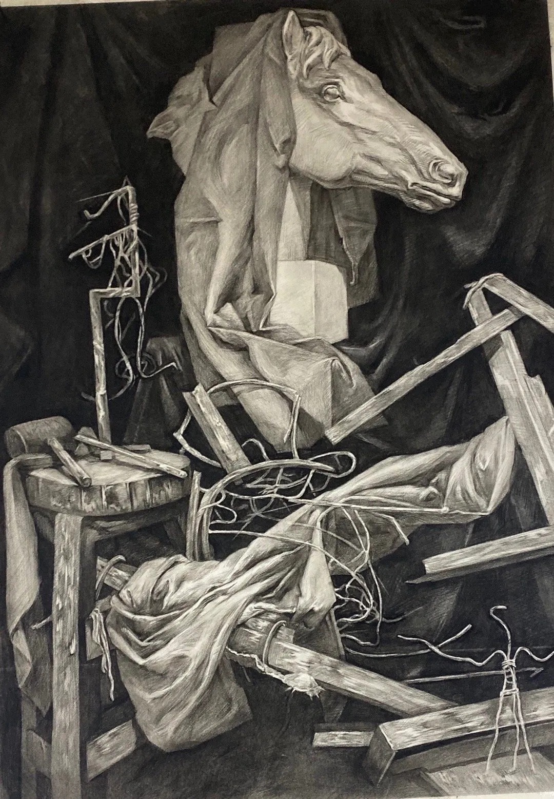 虚实&传说中素描的“虚实变化”,应该就是这样的!