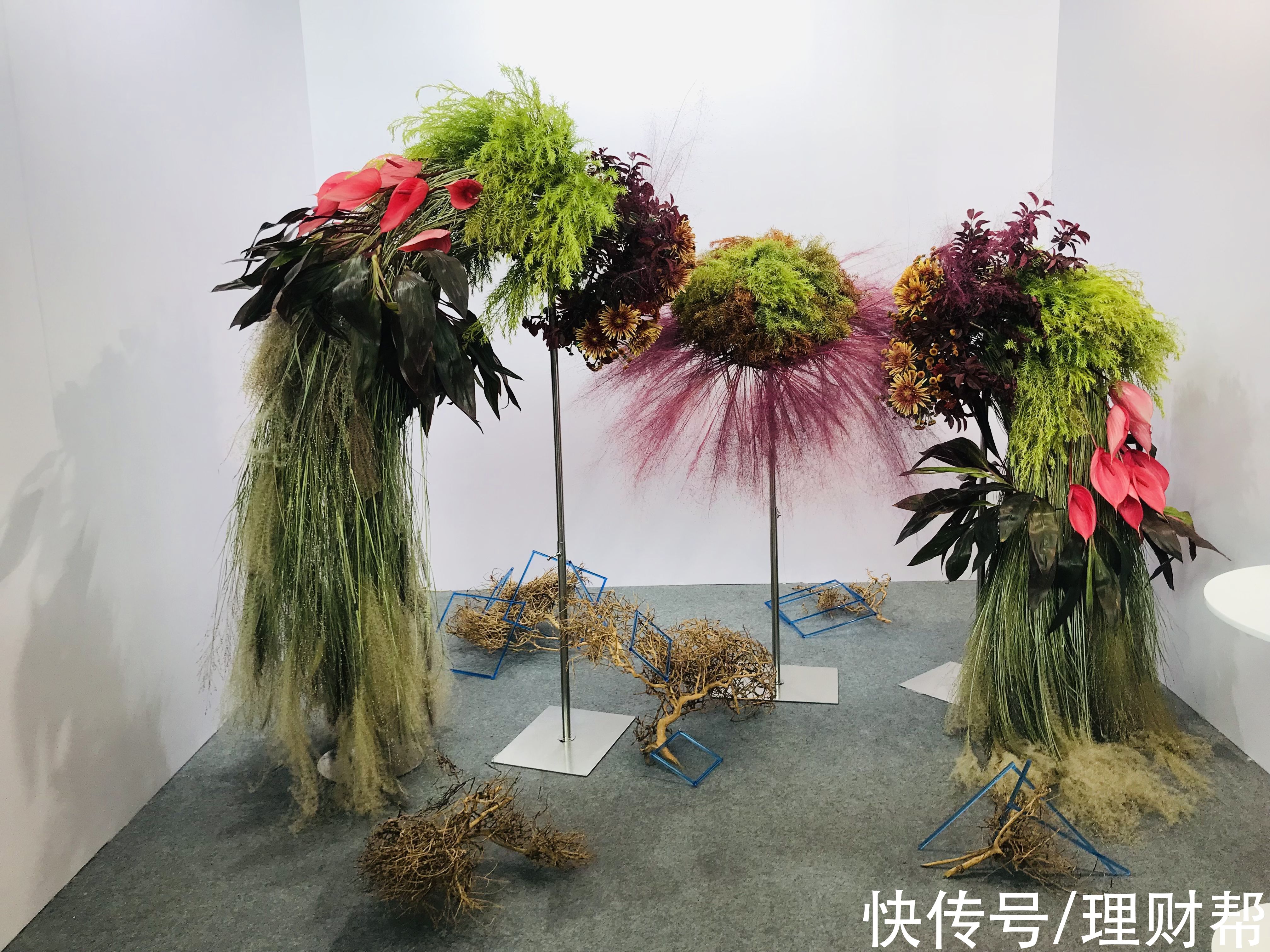 花艺|逛展｜蛋壳、马赛克、鸟类羽翼，这届花植节作品很艺术