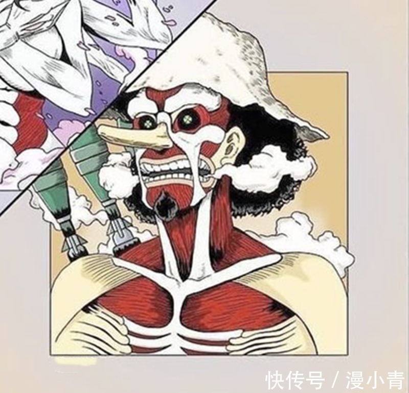 进击的巨人|海贼王化身进击的巨人,不仅霸气十足,而且十大巨人一点儿不违和