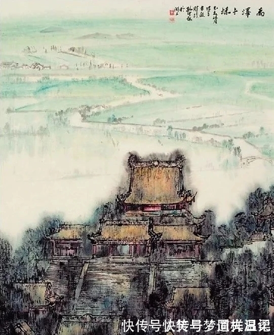 作品&他的国画作品,画面之中气势犹如千军万马,挥笔泼墨酣畅淋漓