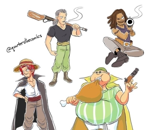 索隆|画师再现早期的海贼王人物关系,给人带来一种小清新的感觉