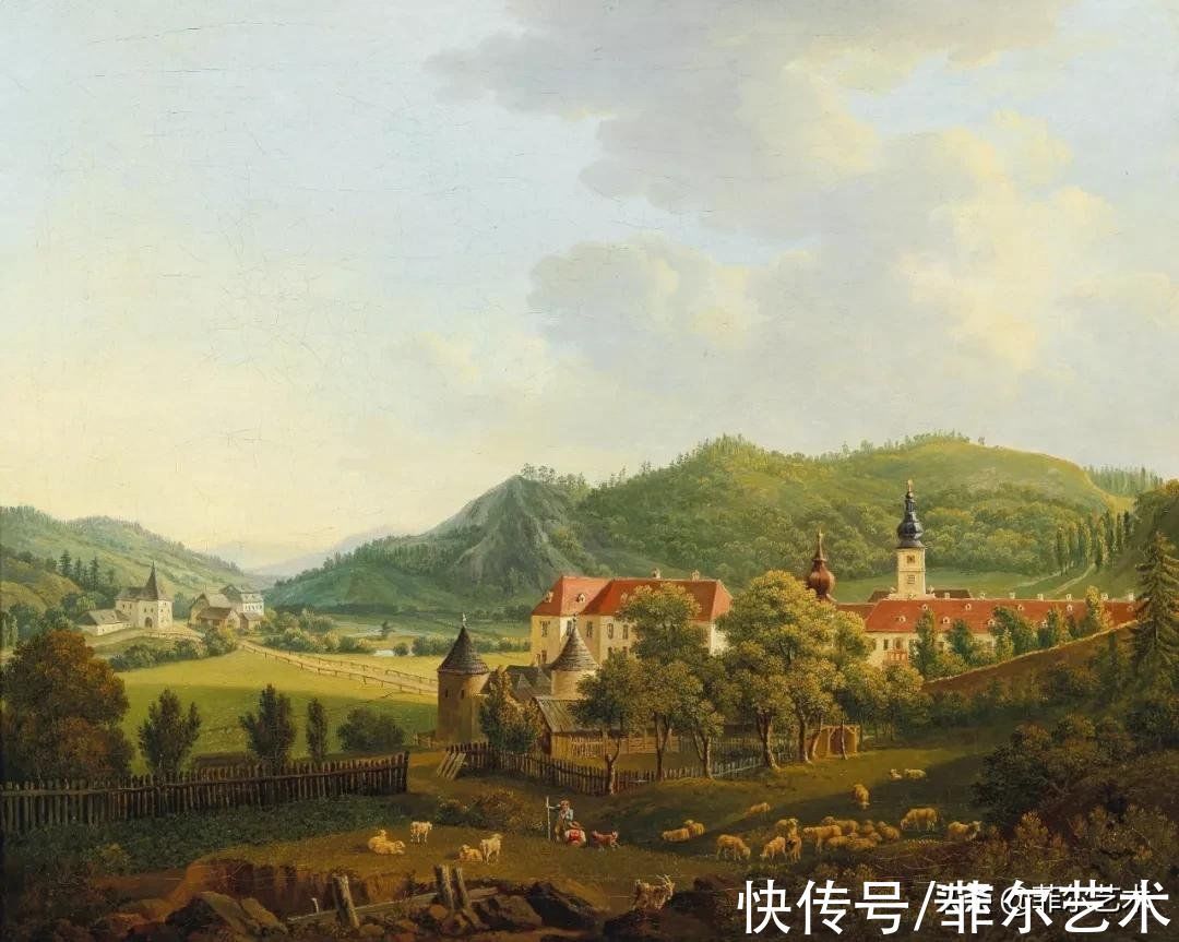 艺术家$高山风景~奥地利艺术家安东·希弗风景油画(高清)作品欣赏