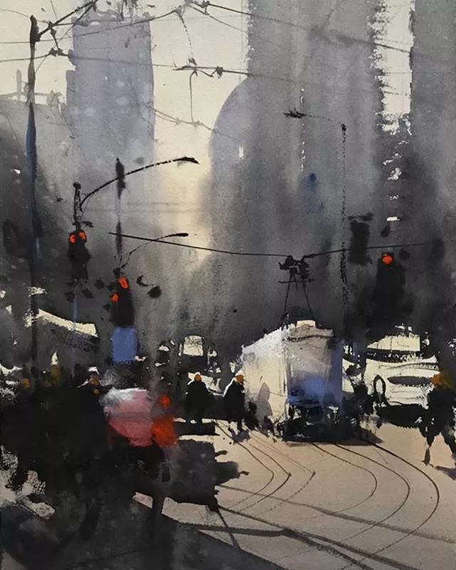 艺术家!世界上最有激情的水彩艺术家,这才是真正的水彩大师!