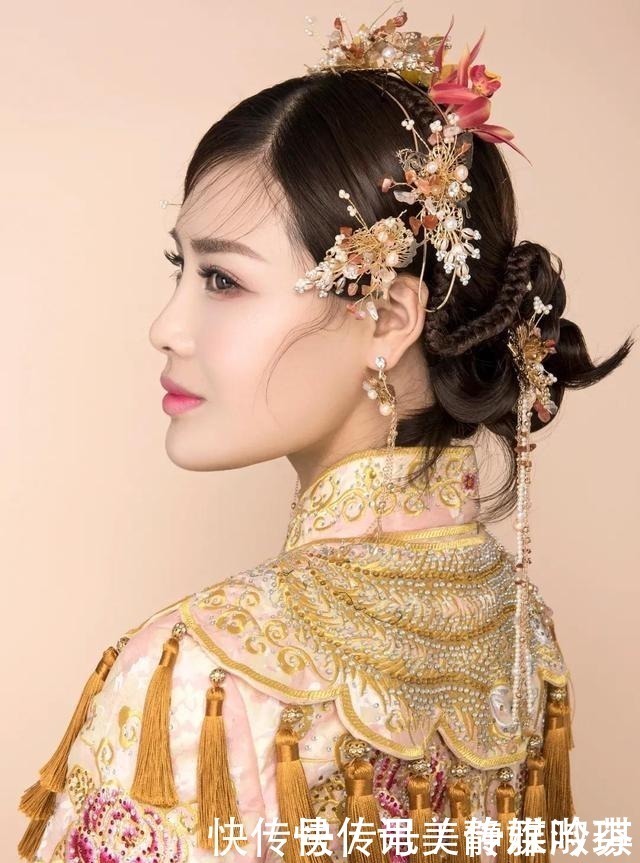 皮筋|惊艳!中式新娘发型这样做,魅力值满分