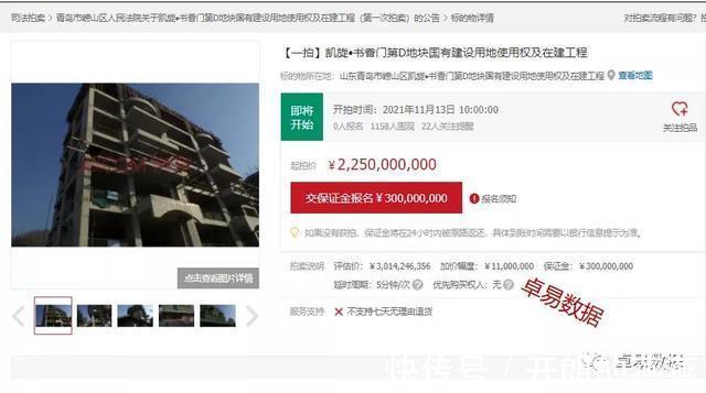 竞得人|起价22.5亿！崂山高端“烂尾楼”鲁德海德堡二期将被拍卖！