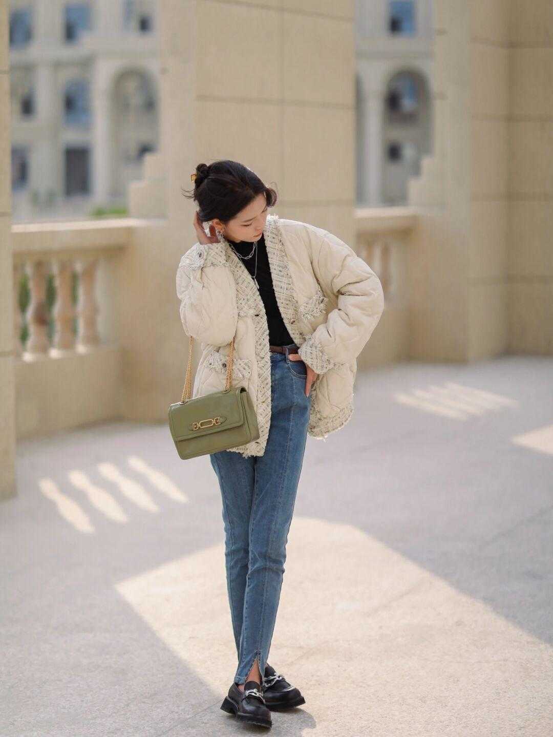 修饰|羽绒服要遮肉更要时髦,看潮人给你亲身示范,好用还简单!