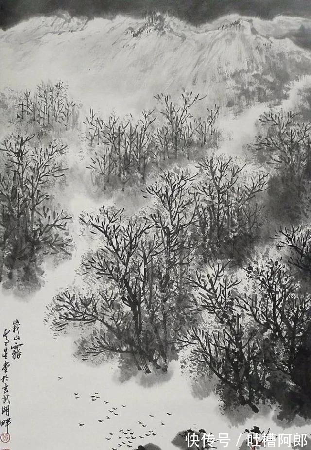 雪景&江蘇省國畫院|盧星堂雪景山水畫,雅而不俗!