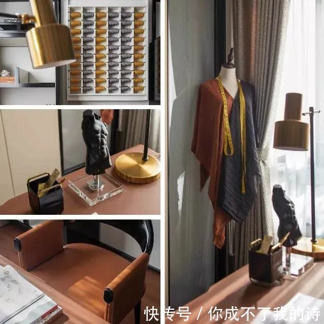 针线活|122㎡现代时尚,心灵手巧的女主,在家布置工作台,做起针线活