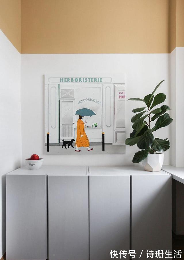 花墙|女孩的23㎡小公寓,卧室挑高释放室内空间,玄关花墙有个性,超美