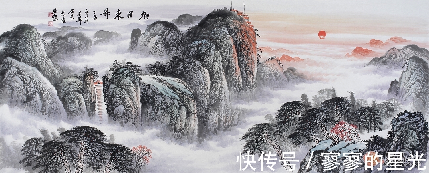 意境！石荣禄山水画 充满了诗情画意 表现出了山水画的天籁之美