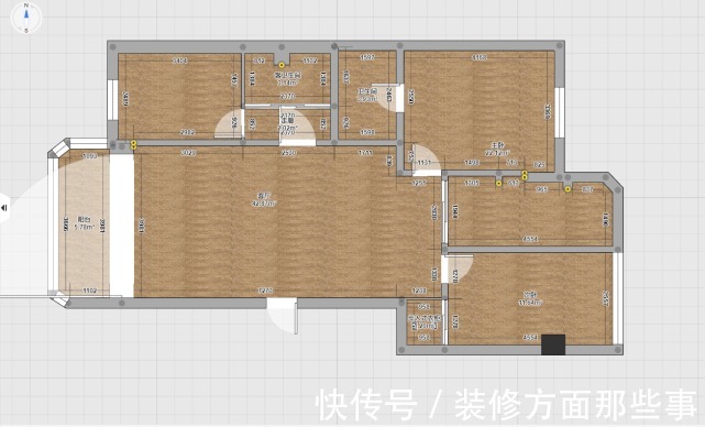 互动性|95平慵懒二居室,敞开式书房增加空间采光和与客餐厅的互动性