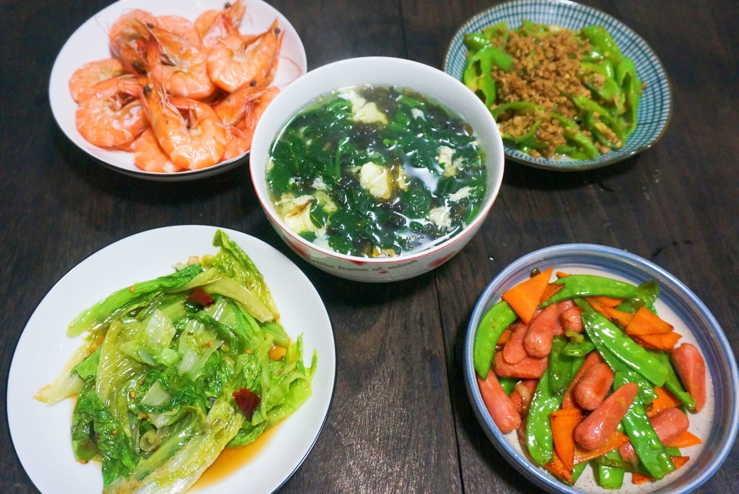 做法|晚饭这样吃,4菜1汤,清淡营养味道香