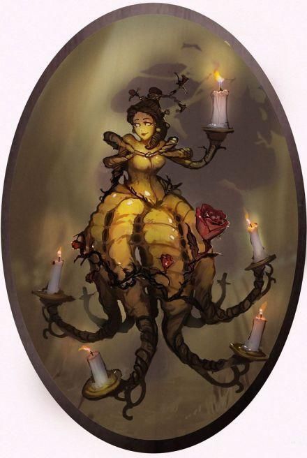 花木兰!迪士尼公主全员恶魔化,灰姑娘如同暗夜精灵,花木兰是火焰领主?