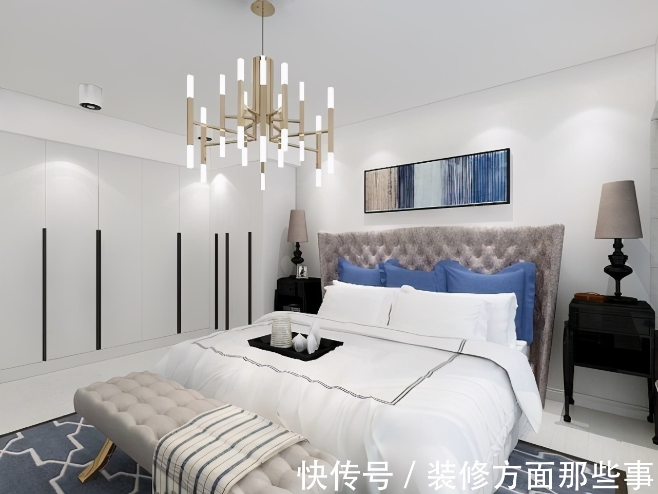 现代|124平现代风设计，沉稳的黑色和纯净的白色搭配构成永恒的经典