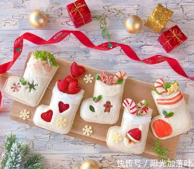 三明治|这么可爱的圣诞节三明治你舍得吃吗学习了!