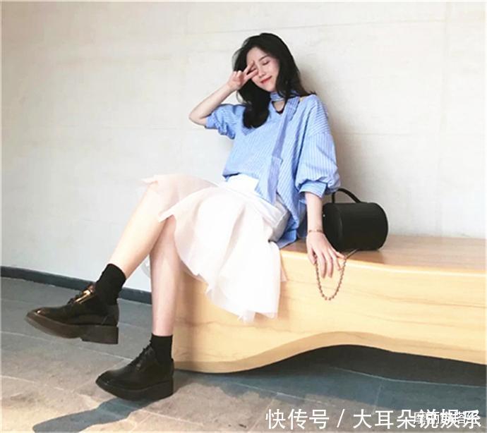 拿下|小个子还在犹豫什么厚底小皮鞋快安排上,增高和时髦全拿下