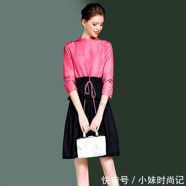 淑女 休闲女士风,美观优雅的海青蓝春装连衣裙,让你充满欧式浪漫情调