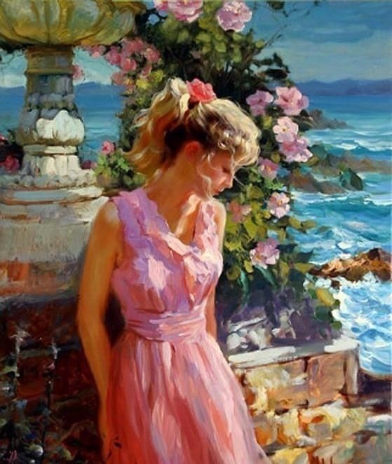 俄罗斯!人体艺术——俄罗斯画家人体油画中的美女娇艳如花