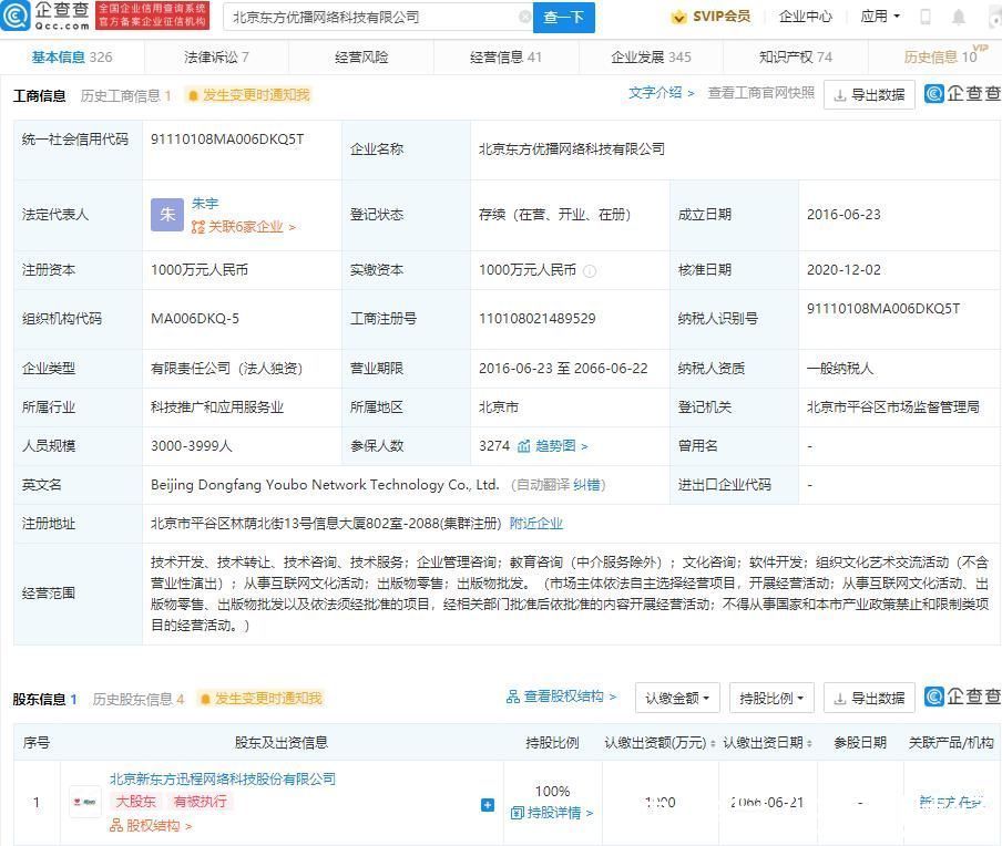 关联公司|新东方关联公司被强制执行3.02万元