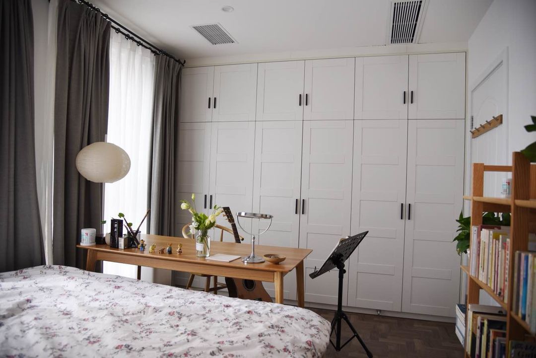 餐厨|邻居的北欧风两居,客餐厨一体化布局真敞亮,卧室还带书房,厉害