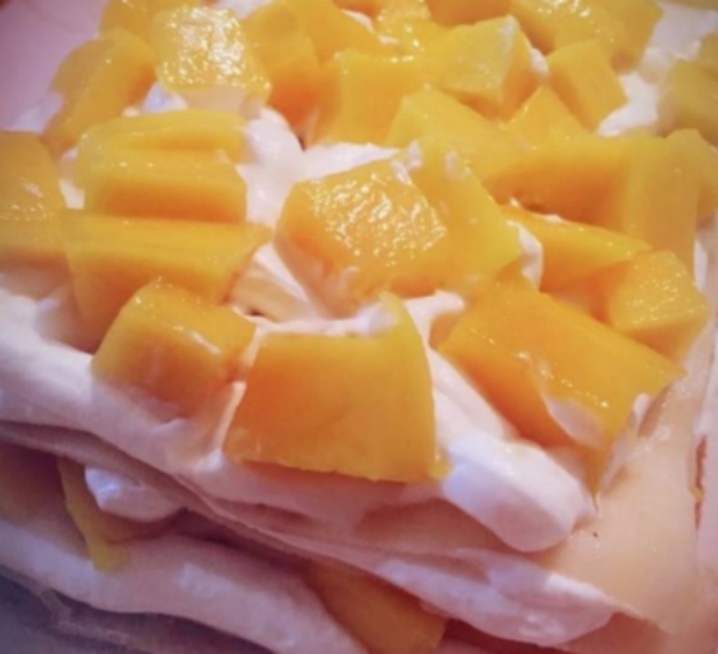 口感丰富的芒果千层，爽脆与细腻的搭配，给味蕾带来不一样的体验