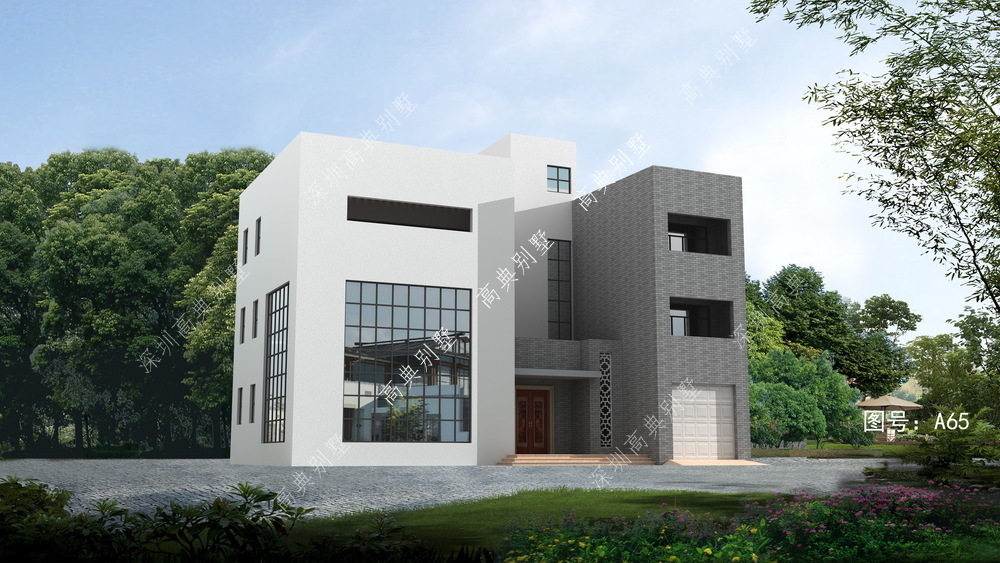 居住|带车库的现代别墅设计，居住舒适，适合农村自建。