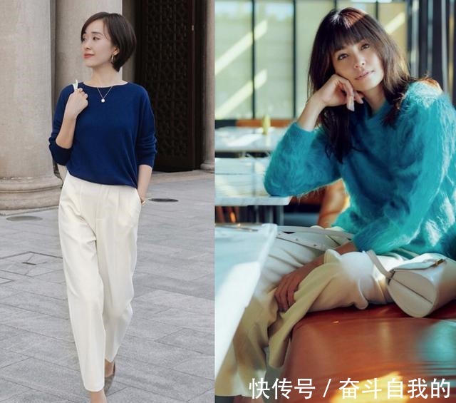 白色 一条白色裤子,让秋冬穿搭变“轻盈”!