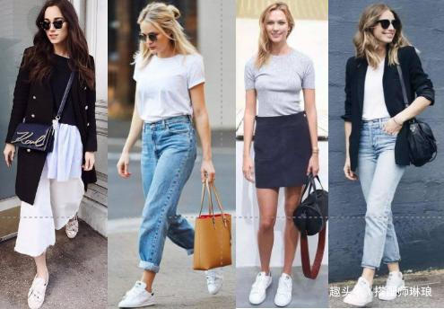 牛仔裙 谁说“小白鞋”过时了那是你不会搭,借鉴这三款,怎么穿怎么美