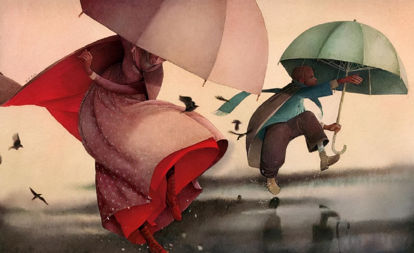 海贝卡·朵特梅-!插画师海贝卡·朵特梅-喜欢用不透明水彩作画,人物造型充满想象力并带有诡异气质