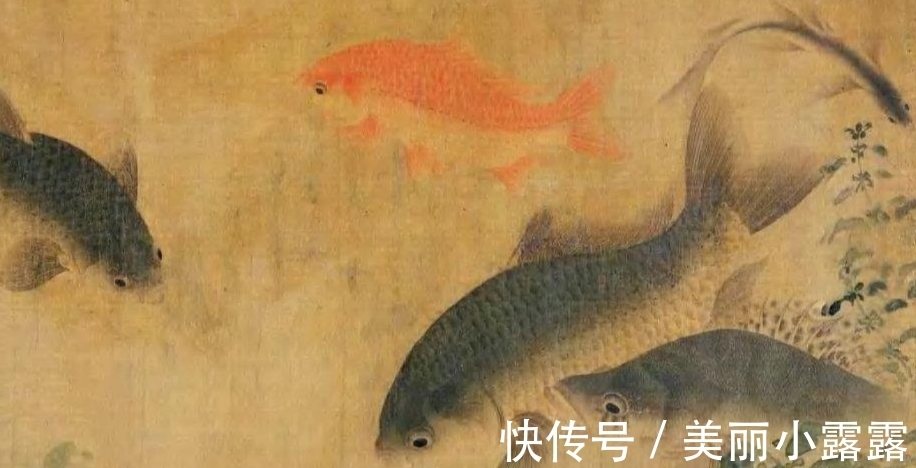 刘寀#东方画谱为何选清晰度不够的《落花游鱼图》入册？