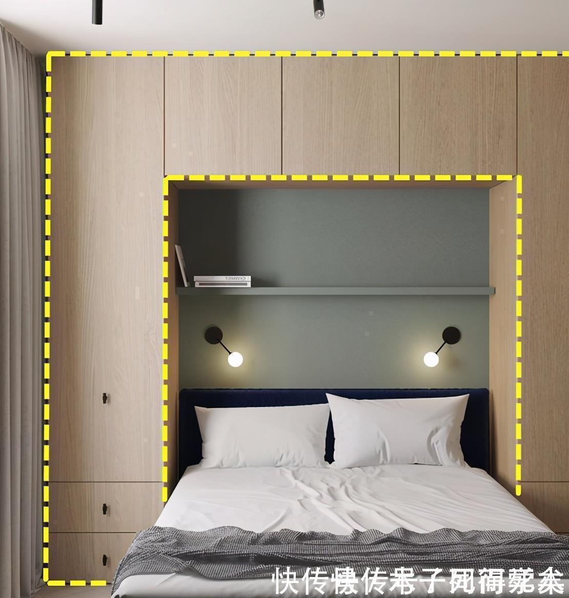 床头柜|卧室去床头柜化已成流行,用这种去代替,储物空间起码多3平米!