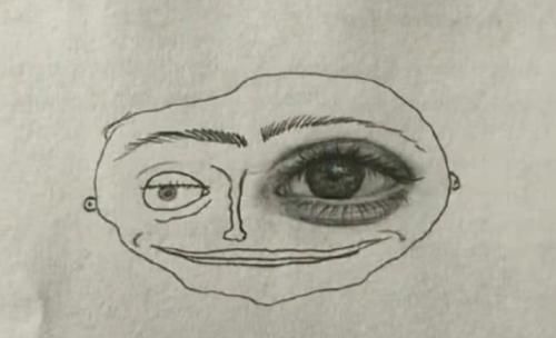 四条腿#当美术生画到一半不想画了，画风逐渐沙雕，网友看完笑出鹅叫