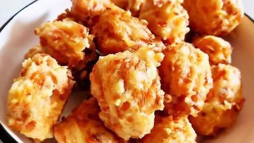炸萝卜丸子,用淀粉用面粉都不对,这样做外酥里嫩,鲜香味美