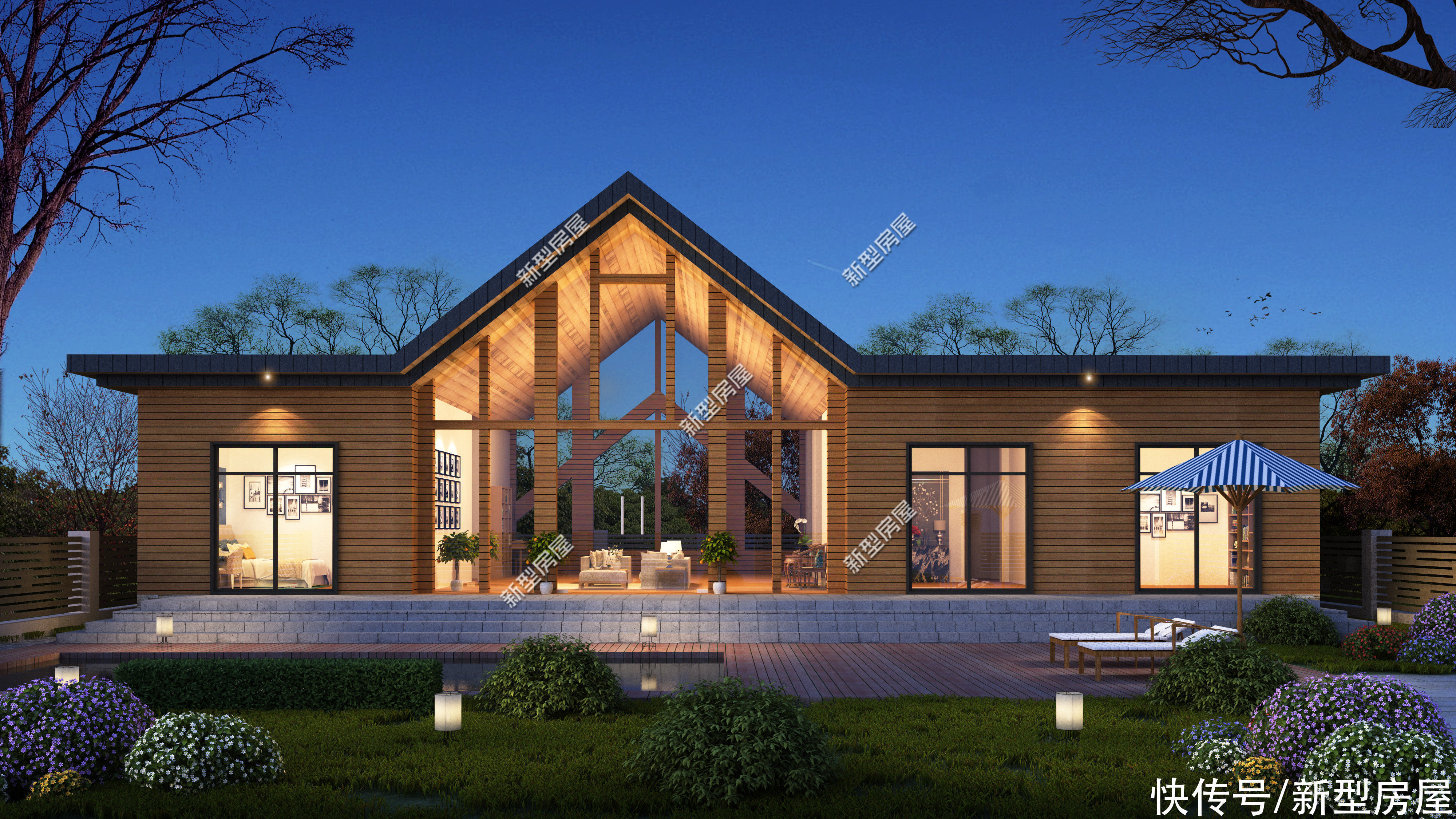 建筑|10套一层农村别墅图纸,第6套建的人最多,最后一套颜值最高