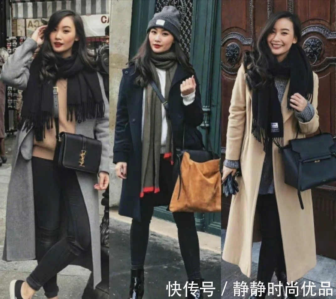 针织 “大衣”叠穿好高级!30多岁这么穿,不凹少女感也美得惊艳