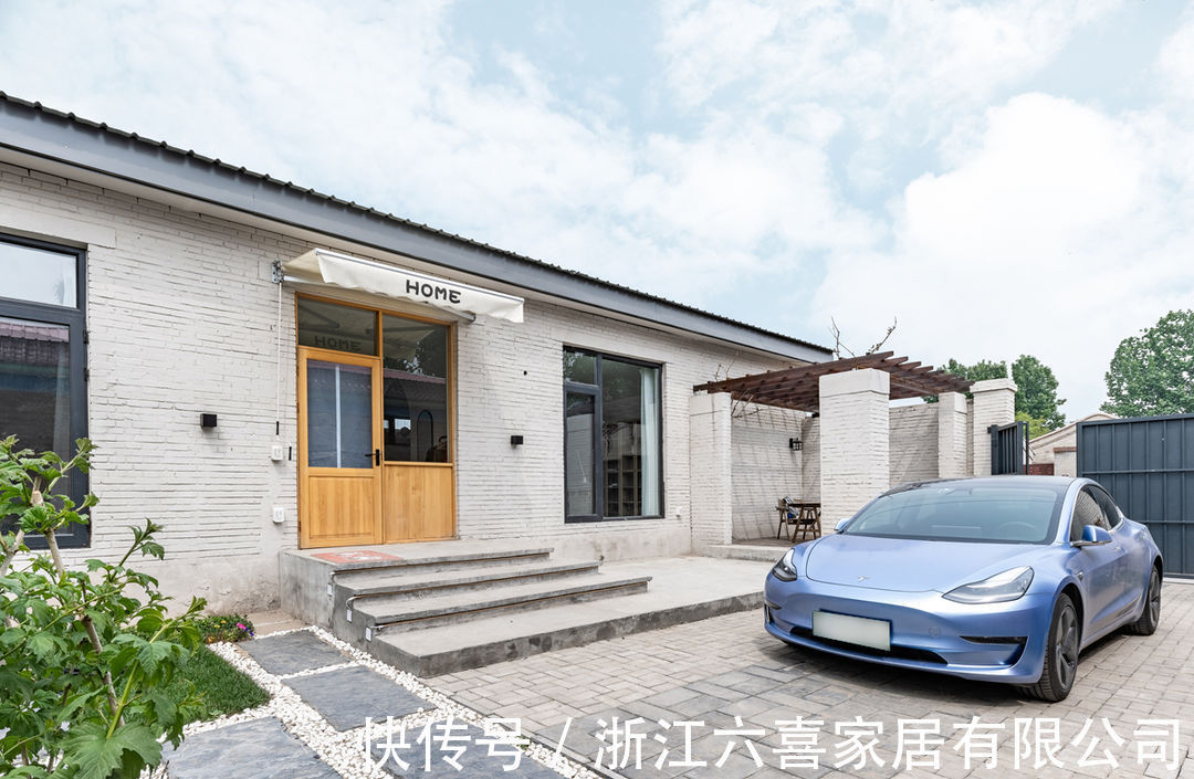 庭院|LDK一体化设计,原木色民宿小院演绎清新温柔的“梨园小筑”