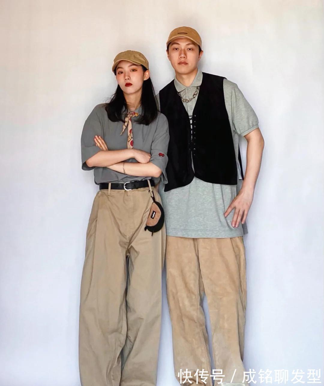 众不同感|情侣装怎么穿出与众不同感?10组小清新情侣搭配,简约时尚有新意