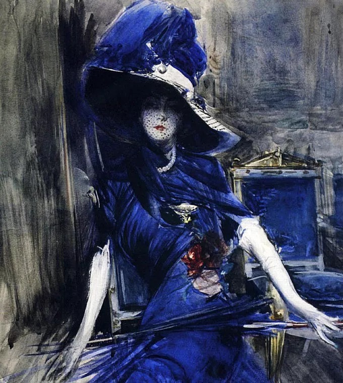 博尔迪尼$意大利画家博尔迪尼笔下的女子,女人味十足