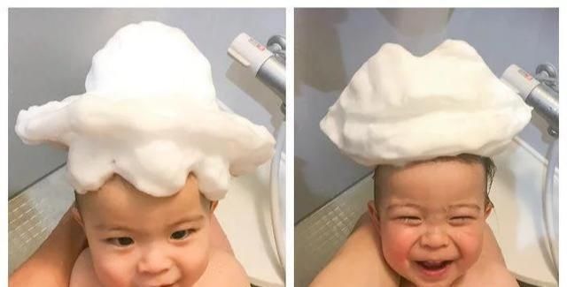 孩子|奶爸为讨老婆开心,每天这样给娃“洗澡”,“萌娃”爆红网络