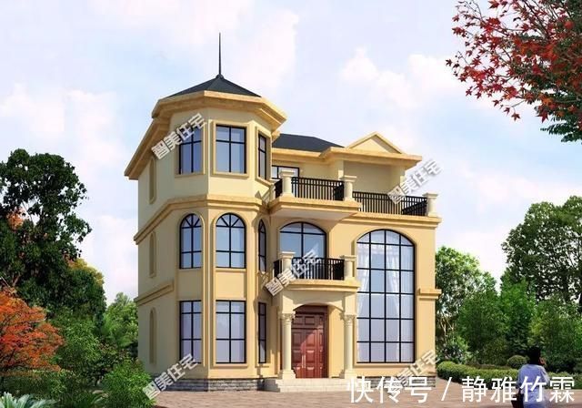 农村|广受好评的两栋农村别墅，第一栋带八角窗，就像小城堡